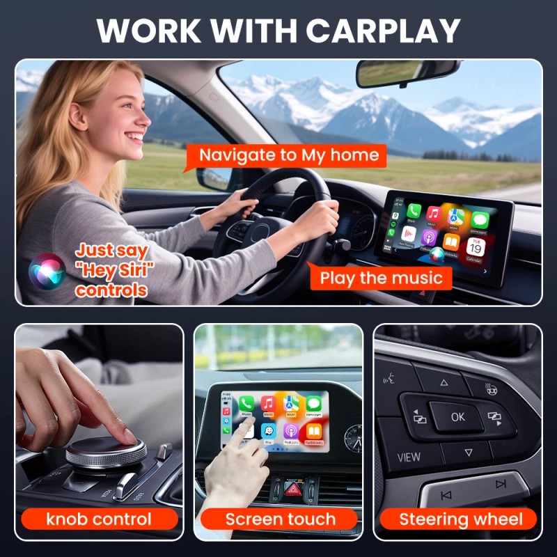GetPairr 5G Wifi Wireless Apple Carplay Android Auto Adapter Mini