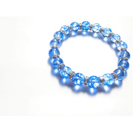 [Complete Purification] Crack Crystal Power Stone Bracelet for Men Natural Stone [Purifying Set, Ripped Stone, Crystal] Konoise ∞ (Men's L, Approx. 7.5 inches (19 cm) (For Men with a Good Body, Thick Wrist))