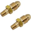 ME318P Propane Tank Connectors, POL Tank Nut Replacement, Brass 1