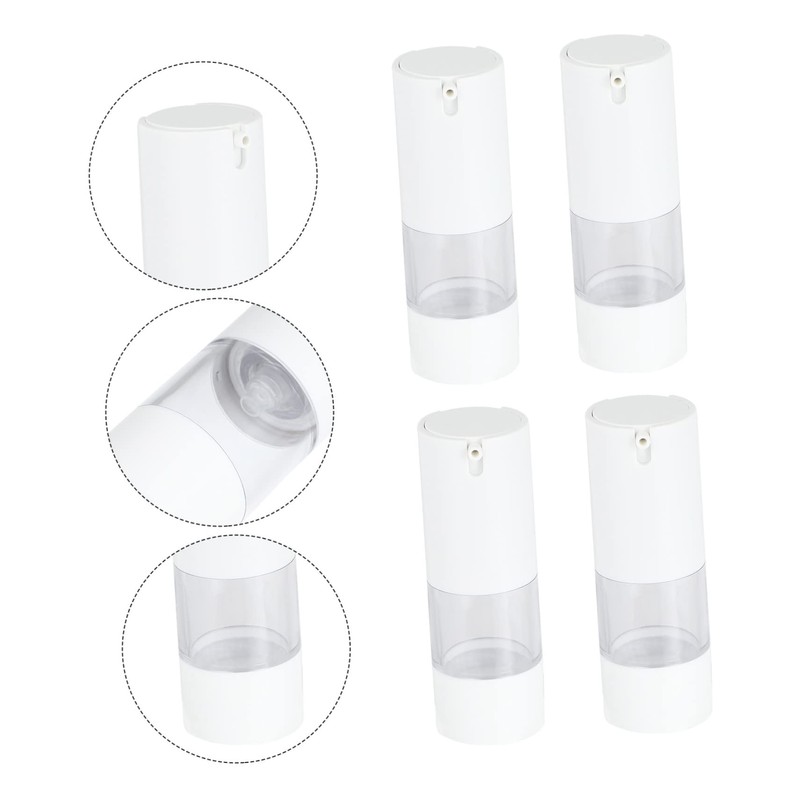 Healvian 6Pcs Travel Pump Bottles Refillable Cosmetic Dispenser for Lotion