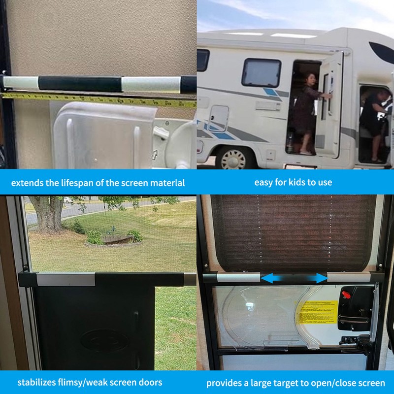 17PCS RV Screen Door Cross Bar Adjustable 54cm to 72cm