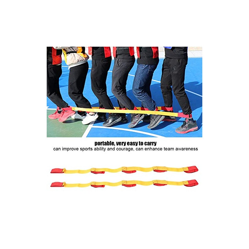 Alomejor Team Game Attachment Strap 3/5/8 Person Teamwork Games Outdoor