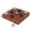 Deco 79 Faux Leather Tic Tac Toe Home Decor Game