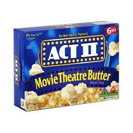 Microwave Popcorn Act II Movie Theatre Butter 8.25 oz