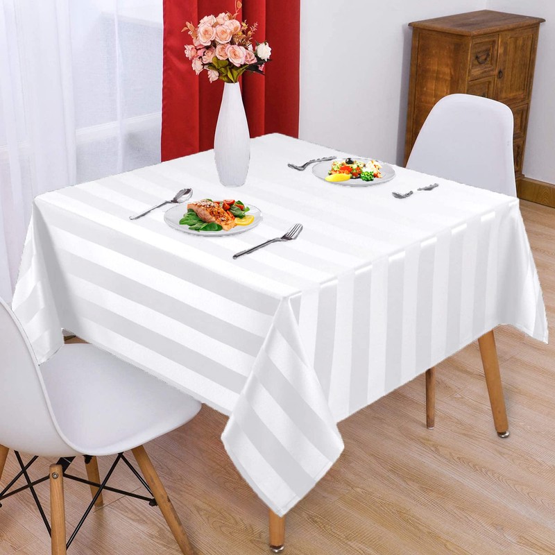 Table Cloth Tablecloths Square and Rectangular Premium Fabric Tablecloth, Waterproof