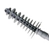 Flexible Toilet Brush Plastic Bathroom Clogging Cleaner Stainless Steel Long