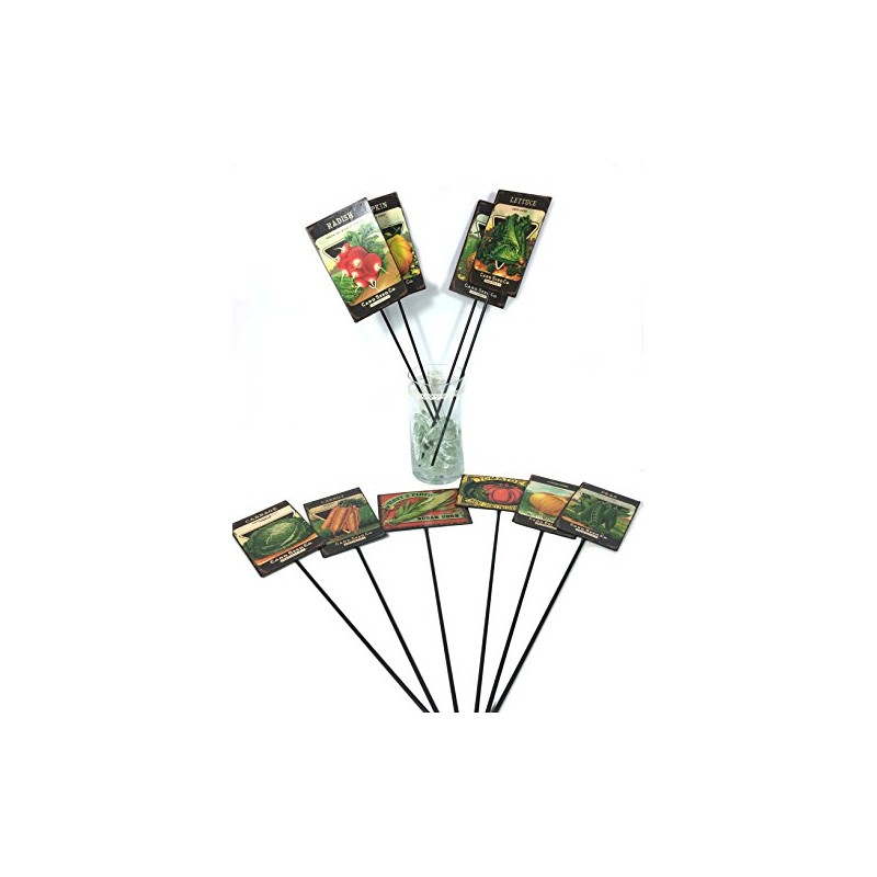 Garden Markers Vegetables 14.5 Inches Set of 10