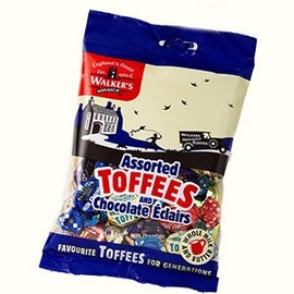 Walkers Assorted Nonsuch Toffees & Eclairs 150g Bag x2