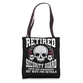 Safety Officer Bouncer Badge Retired Security Guard Tote Bag