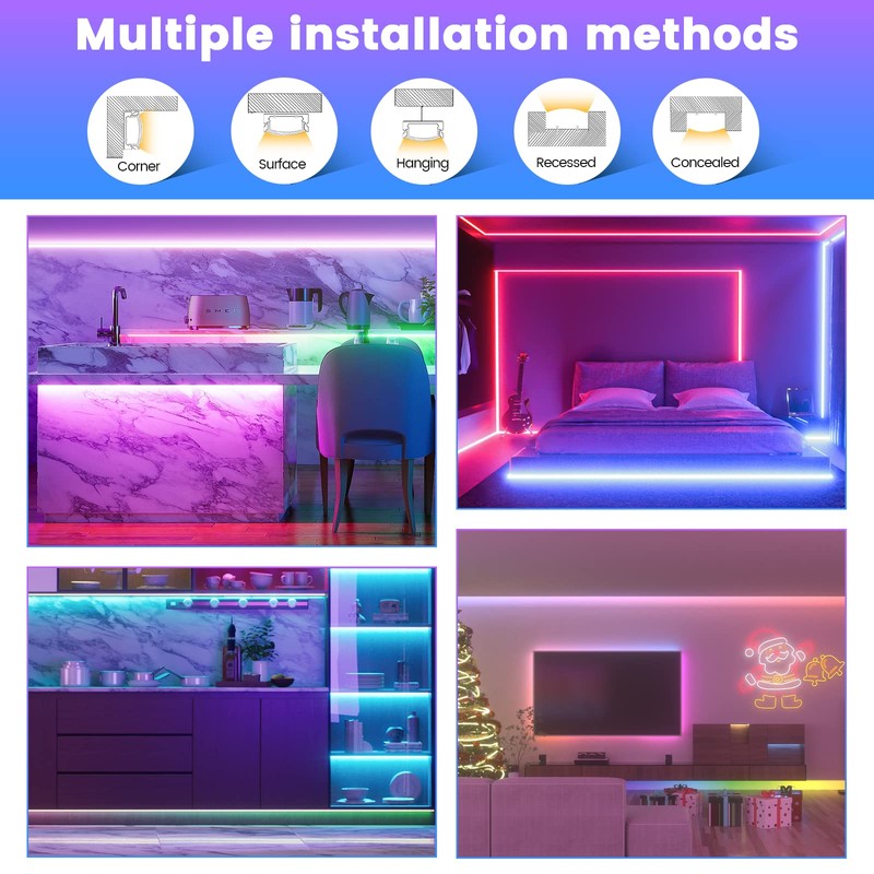 Muzata 10Pack 3.3FT/1M Excellent Spotless LED Channel System with Milky