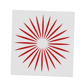 TEHAUX 10pcs Hollow Sun Pattern Drawing Templates for Boy Art Projects Stencils for Painting Scrapbooking and Crafting for Creative Wall Decor