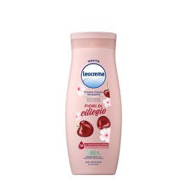 Leocrema, Crema Corpo Idratante Fiori di Ciliegio, Texture Leggera e Fluida per Tutti i Tipi di Pelle, 72H di Idratazione, 95% Ingredienti di Origine Naturale, 250ml