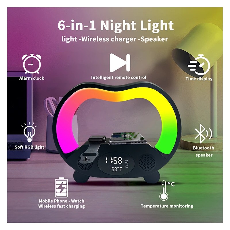 New Model Led Rgb Lamp Dock 5 in 1 Music