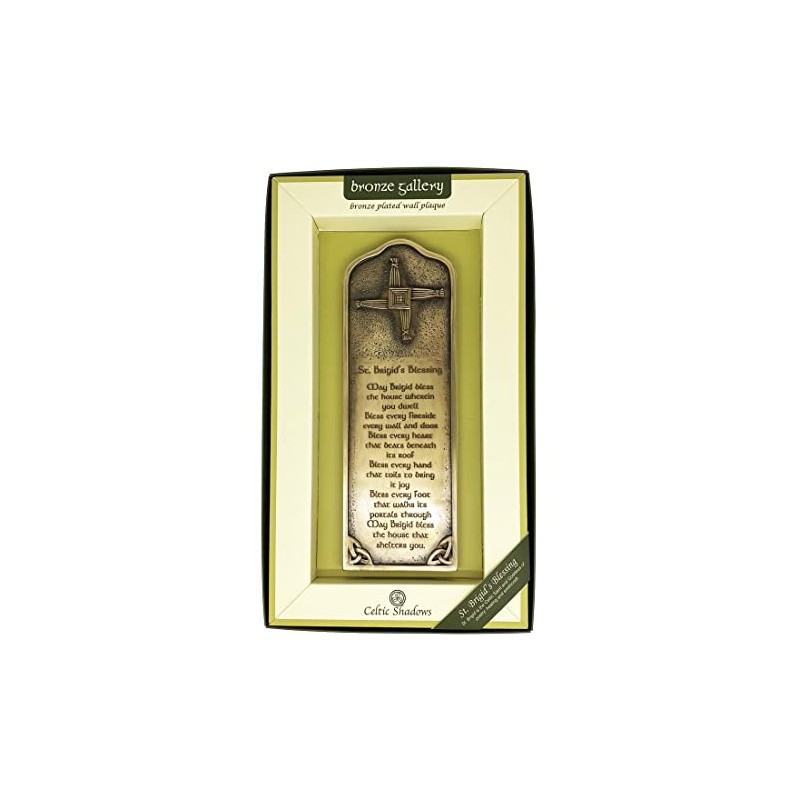 Royal Tara St Brigid's Bronze Blessing and Cross Wall Hanging