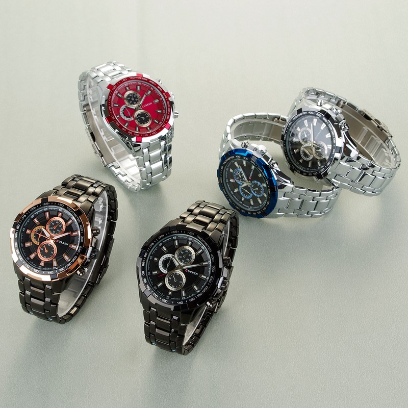 Men Watch Quartz Alloy Business Casual Wrist Watch