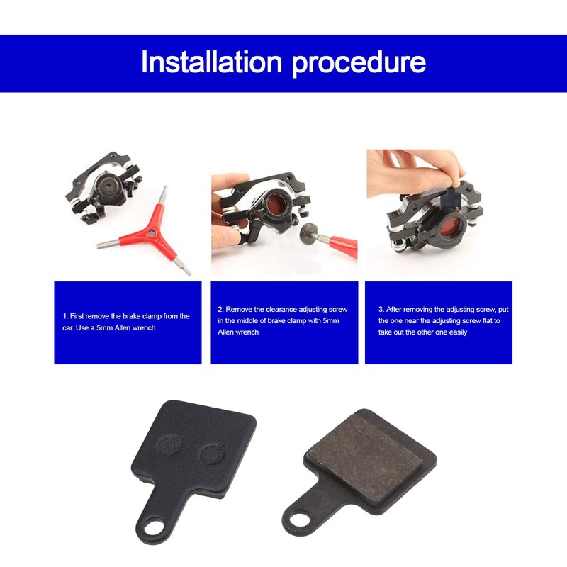 Be In Your Mind 2 Pairs Brake Pads Replacement for