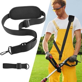 NIPOGEAR Horticultural Supplies, Adjustable Lawn Mower Shoulder Straps, Edger Attachment for Weedeater，lawn Mower Fixed Shoulder Straps To Reduce Shoulder Fatigue (Black)