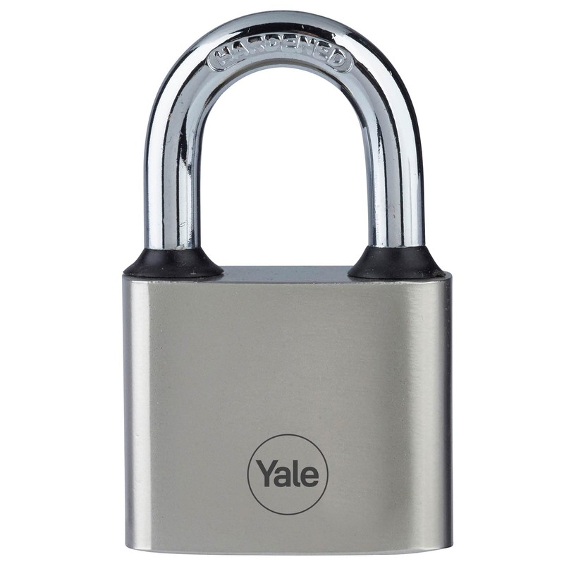 Yale Iron Disc Padlock 70mm - Nickel Plated - Hardened