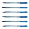PILOT Pack of 6 Pens BPS-Matic Retractable Ballpoint-Blue