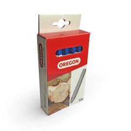 Oregon Multi Surface Marking Crayon – Blue, Professional 6 Sided Chalk Markers, Writes on Wood, Metal, Stone, Concrete, Tiles, Ceramic, Plastic, Glass & More (Pack of 12) (295360)