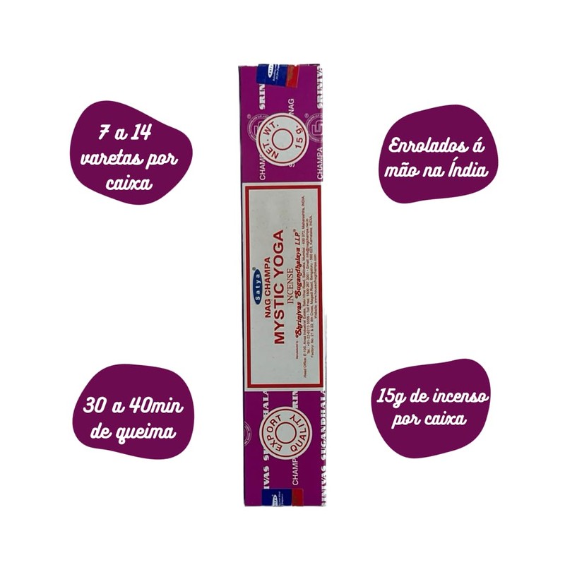 Satya Sai Baba Nag Champa Mystic Yoga Incense Sticks Agarbatti