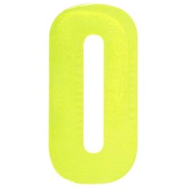 Merriway BH05623 (2 Pcs) Yellow High Visibility Reflective Plastic Stick-On Wheelie Bin Post Box Crate Dust Bin Number 150 mm (6 Inch) Number 9 - Pack of 2 Pieces