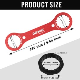 JRJRN BB Wrench, Centerlock Tool, Bottom Bracket Tool, Bicycle Bottom Bracket Wrench, Bicycle Front Fork Repair Tool for Dub/Tl-Fc32/Tl-Fc25/Tl-Fc24