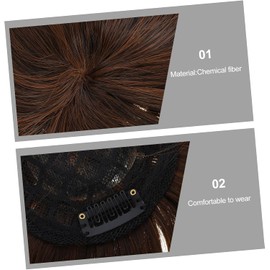 PRETYZOOM Topper Cabello Mujer Natural con Clip Ligero Postizo Invisible para Cabello Fino Tupé Femenino Cómodo y Versátil para Uso Diario