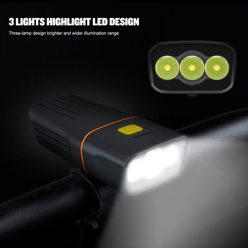 Bike Lights Front and Back Light USB Rechargeable Light for