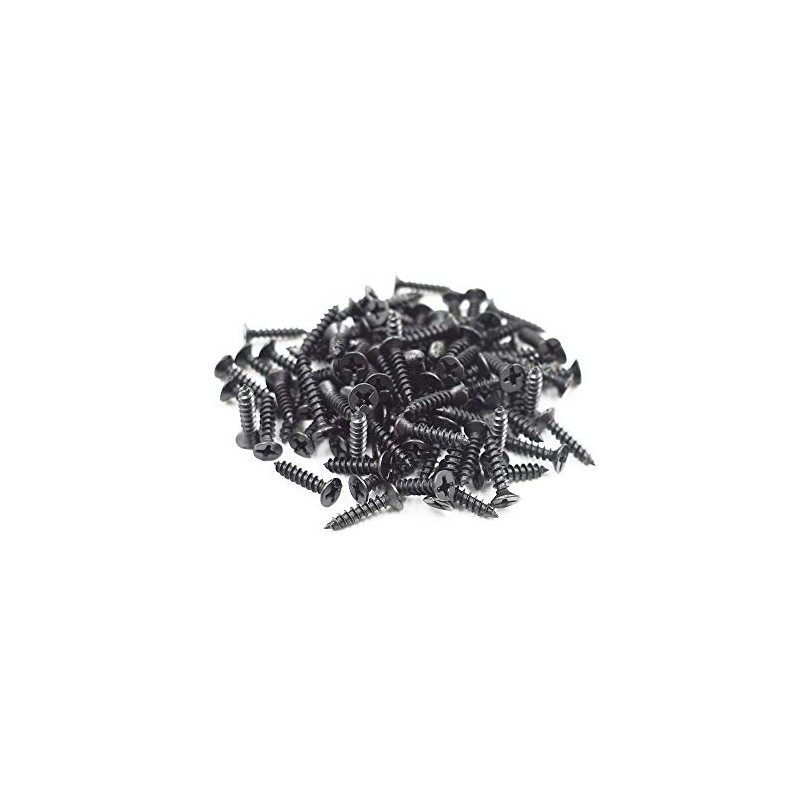 Biaungdo #6 X 5/8'' Black Oxide Coated Carbon Steel Flat