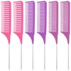 TIESOME 6 Pcs Highlight Comb Set, Professional Highlighting Comb With