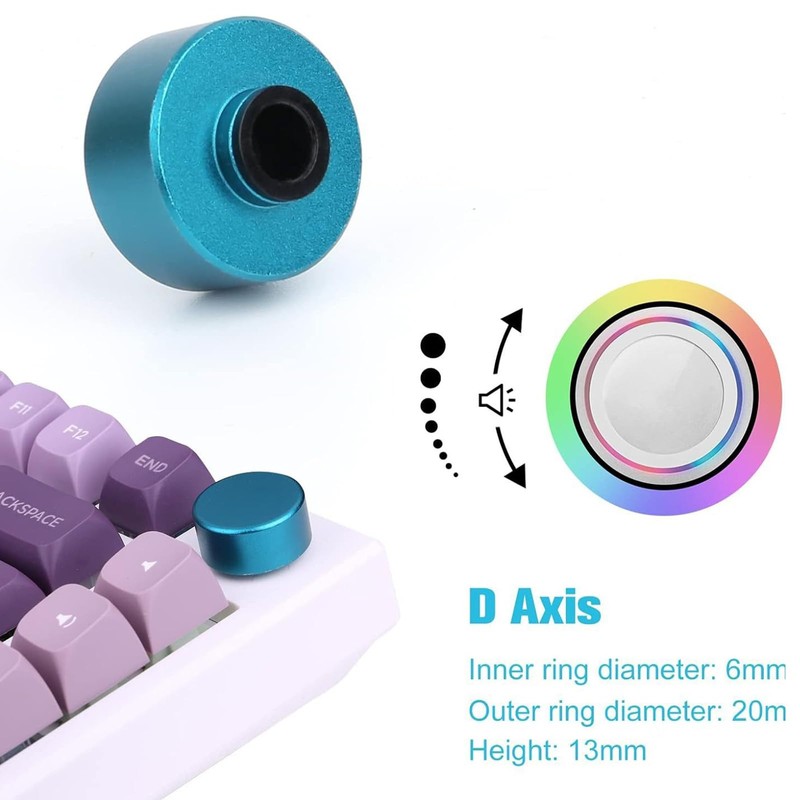 COPLKY Round Metal Knob Accessory for F75 IK75 Mechanical Keyboards