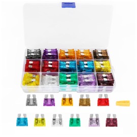 GIZGA 150 pieces standard car fuses set, blade fuse, car fuses set, authoritative car fuses 2A, 3A, 5A, 7.5A, 10A, 15A, 20A, 25A, 30A, 35A, 40A