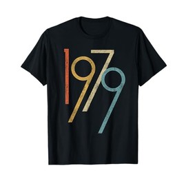 Vintage 1979 Birth Year Gen X 80s Millennial Birthday Number T-Shirt