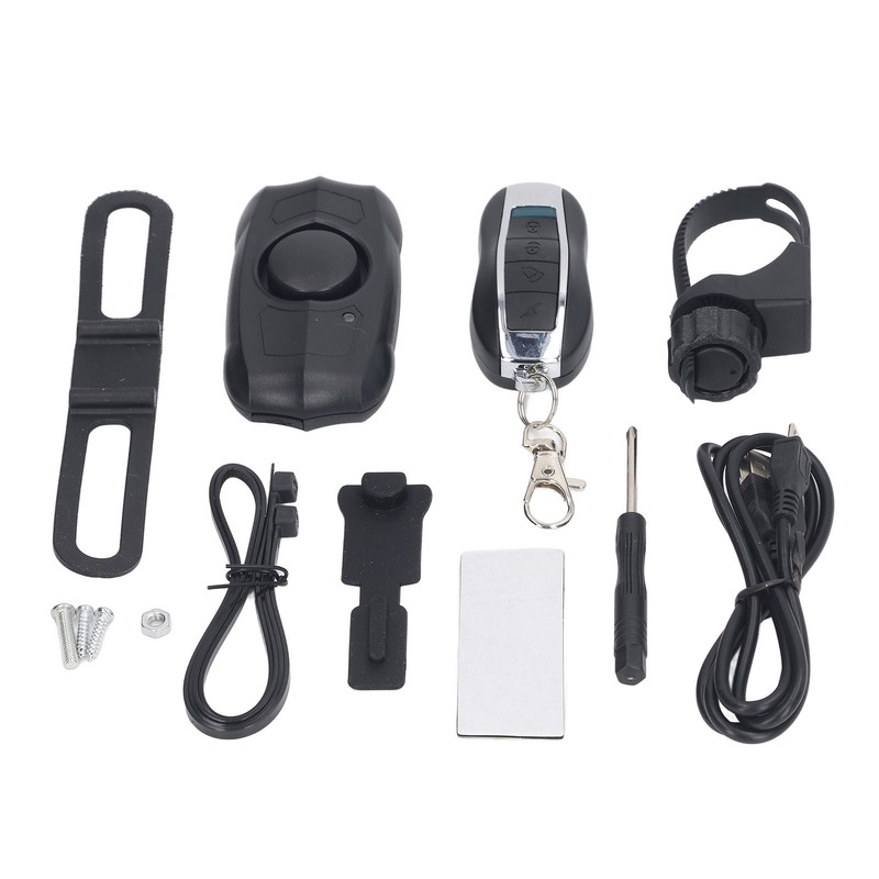 Electric Vehicle Alarm USB Charging Bike Wireless Remote Control Vibration