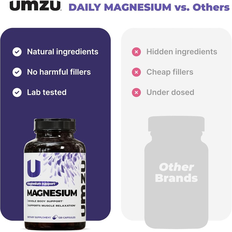 UMZU Daily Magnesium | Potent Bioavailable Magnesium Complex for Healthy