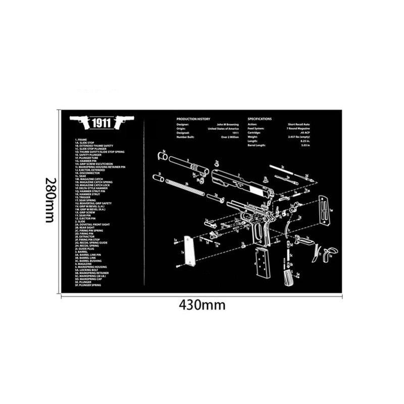 Cleaning Mat - Color: GLOCK, Ships From: China
