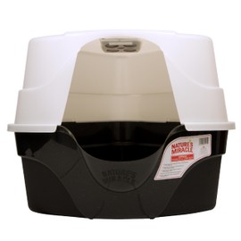 Nature’s Miracle Hooded Corner Litter Box, With Odor Control Charcoal Filter (P-5915)