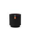 Capi Europe - Pot Cylinder Groove Black & Gold -