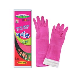 Mamison Quality Kitchen Rubber Gloves (5 Pairs , Large), Multi Proposal Latex Gloves for Working, Cleaning, Washing