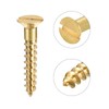sourcing map Wood Screws M4 x 25mm Slotted Flat Head