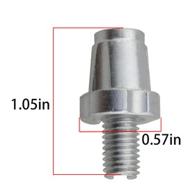 Ruiwaer 4PCS M7 Adjusting Nut Brake Part Lever Aluminum Alloy Adjustable Barrel Brake Part Lever Aluminum Alloy Adjustable Barrels, Black and Silver