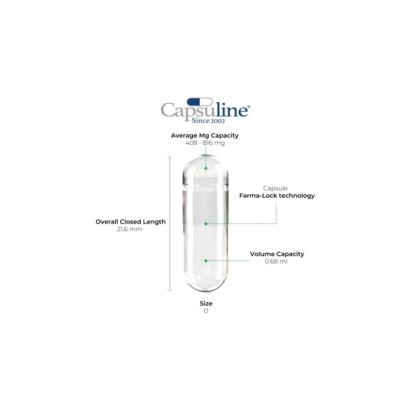 Capsuline Empty Gelatin Capsules Size 0 -1000 Empty Capsules |