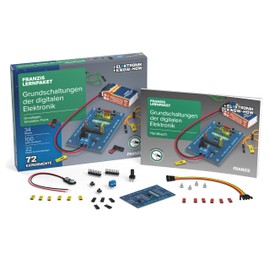FRANZIS 67204 Learning Pack Basic Circuits of Digital Electronics Complete Set for 72 Practice Projects, Includes Manual