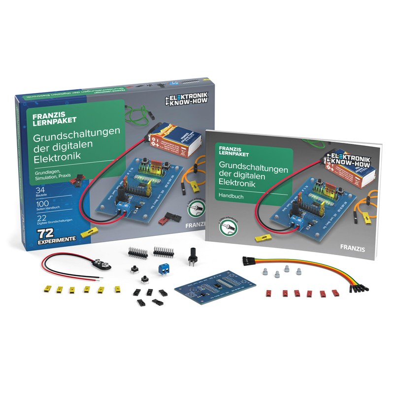FRANZIS 67204 Learning Pack Basic Circuits of Digital Electronics Complete