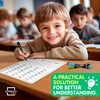 SCRIBBLEDO Dry Erase Number Chart for Students 9”x12” Small White