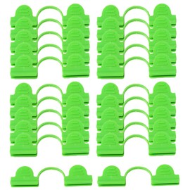 10 Pcs Double Head Greenhouse Clamps Row Cover Netting Tunnel Hoop Clip for Garden Hoop and Fiberglass Greenhouses(8mm)