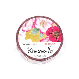 kimono beauty GR-1061 Yaezakura 0.6 inch (15 mm) x 26.4 ft (7 m)
