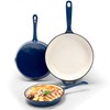Nonstick Enameled Cast Iron Cookware - 3 enameled cast iron