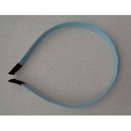 blue women plain alice band headband fabric wrapped head band hair band Per handband